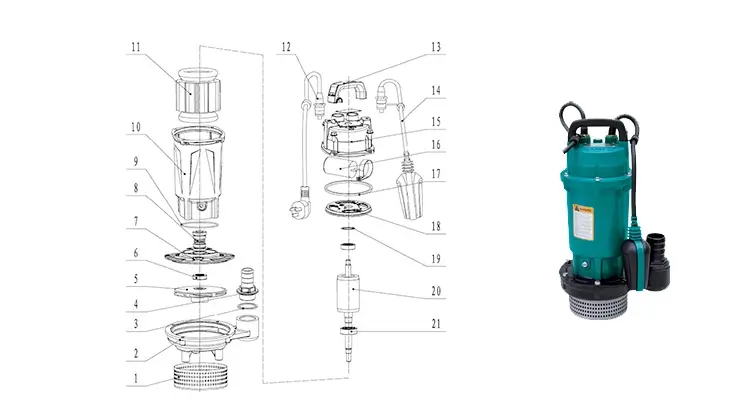  متریال پمپ کفکش لئو سری Leo QDX-LA