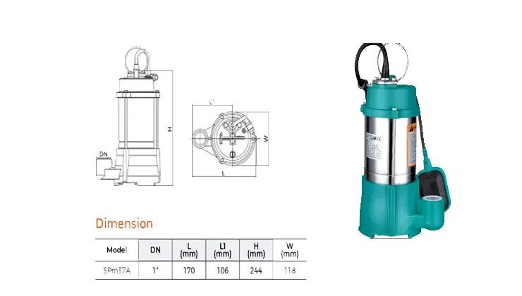 قطر دهانه خروجی کفکش لئو سری SPM