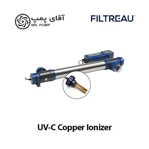 سیستم ضدعفونی UV استخر فیلترو UV-C Copper Ionizer